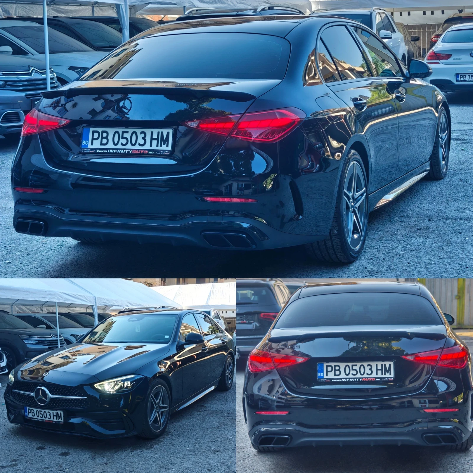 Mercedes-Benz C 200 AMG, 4-MATIC, HYBRID, АМБИЕНТ, ДИСТРОНИК, ФУЛ! , снимка 6 - Автомобили и джипове - 56279132