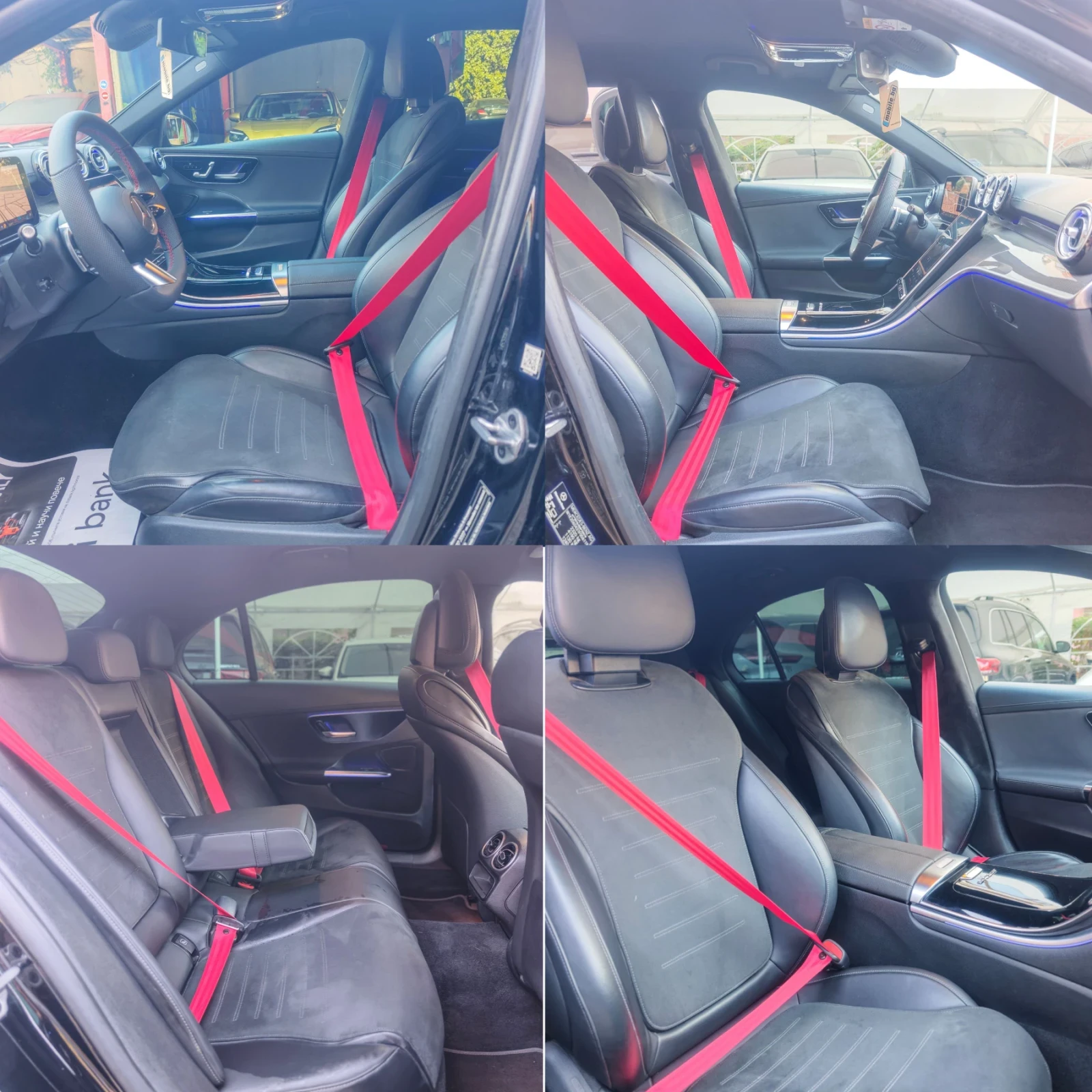 Mercedes-Benz C 200 AMG, 4-MATIC, HYBRID, АМБИЕНТ, ДИСТРОНИК, ФУЛ! , снимка 11 - Автомобили и джипове - 56279132