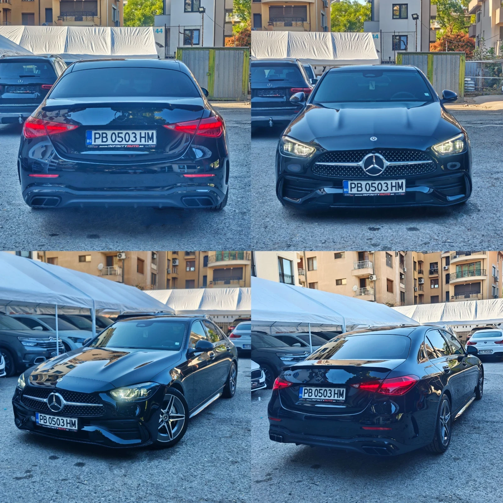 Mercedes-Benz C 200 AMG, 4-MATIC, HYBRID, АМБИЕНТ, ДИСТРОНИК, ФУЛ! , снимка 7 - Автомобили и джипове - 56279132