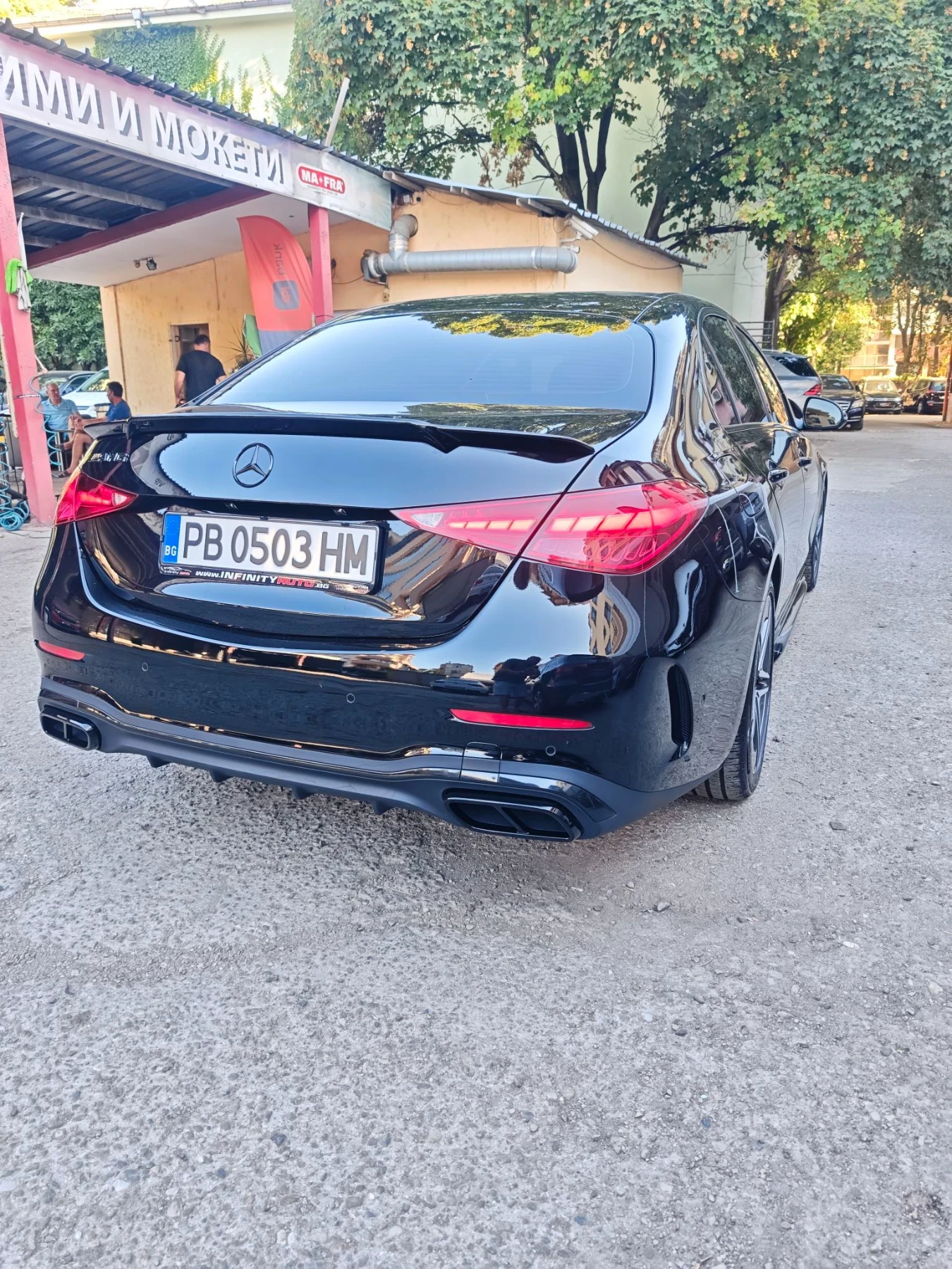 Mercedes-Benz C 200 AMG, 4-MATIC, HYBRID, АМБИЕНТ, ДИСТРОНИК, ФУЛ! , снимка 3 - Автомобили и джипове - 56279132