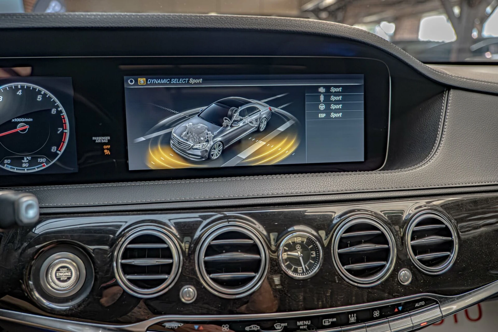 Mercedes-Benz S 560 AMG/4Matic/Burmester/360Камера/Обдухване, снимка 15 - Автомобили и джипове - 54968162