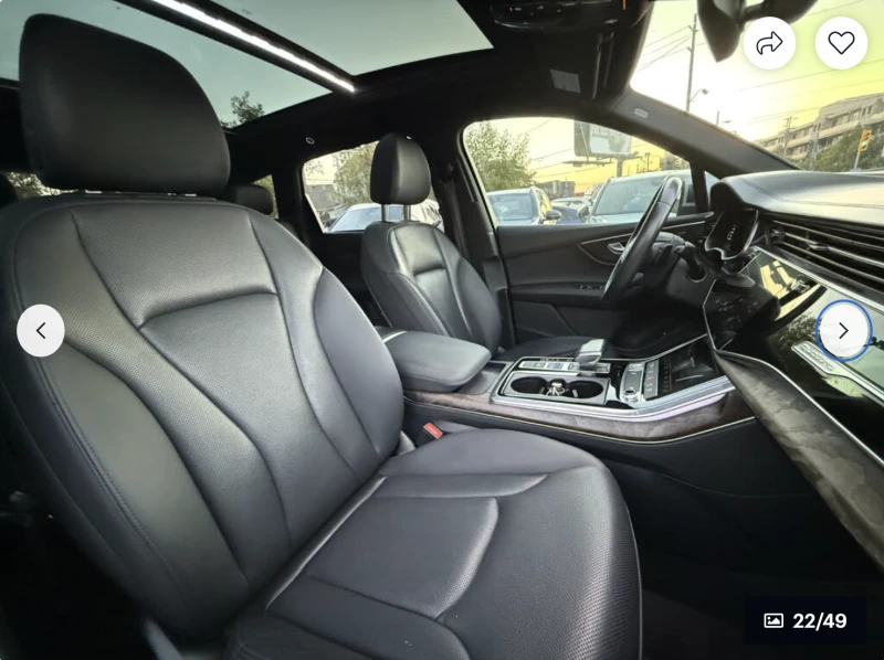 Audi Q7 3.0T* 360КАМЕРА* ПАНОРАМА* LANE* ASSIST* , снимка 13 - Автомобили и джипове - 52670950