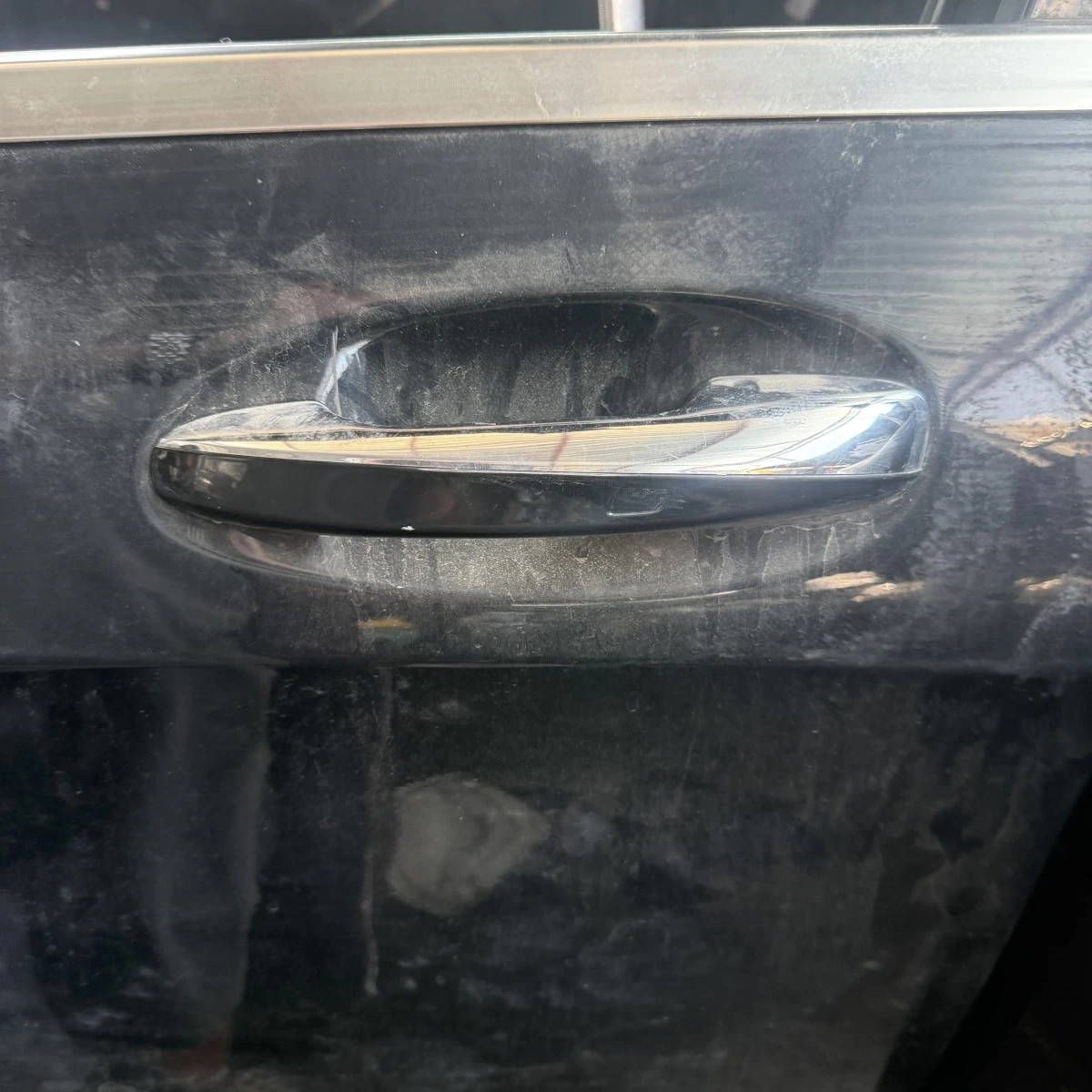 Дръжка на предна лява врата Mercedes W222 Facelift 2019 Keyless Черен A222760130
