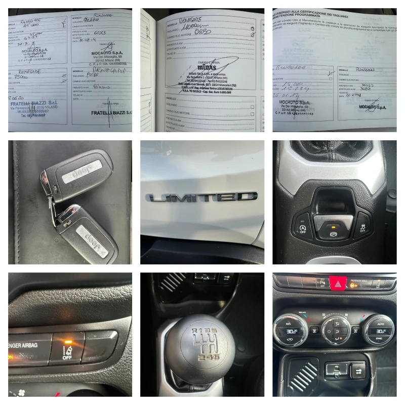 Jeep Renegade 1.4TURBO-140ks-2016-LIMITED-6ск-EURO6B-Климатроник, снимка 15 - Автомобили и джипове - 52852145