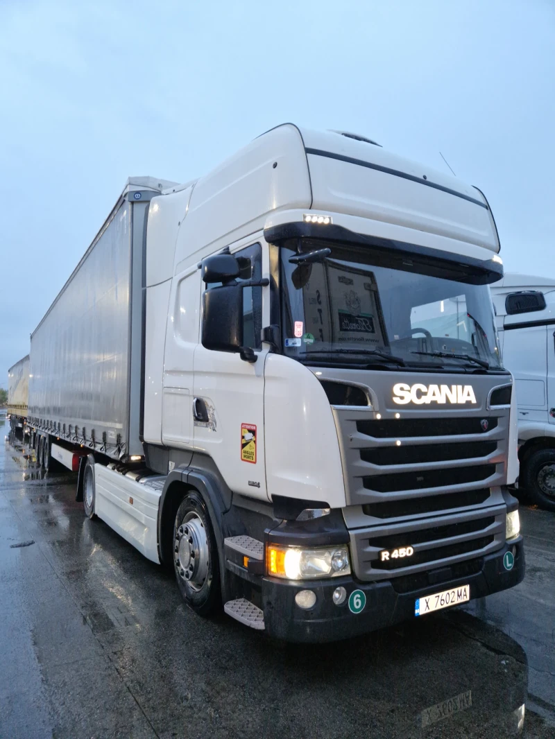 Scania R 450 euro 6 мега - 2 бр. /с нов ТАХОГРАФ/, снимка 1 - Камиони - 48617899