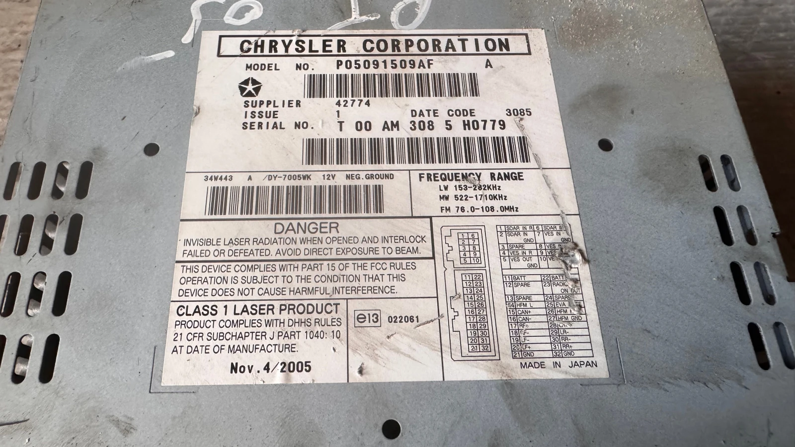 ���������� ����� / GPS � ����� ������� �� Chrysler PT  Cruiser - P05091509AF / T00AM3085H0779 | Mobile.bg � ����������� 2