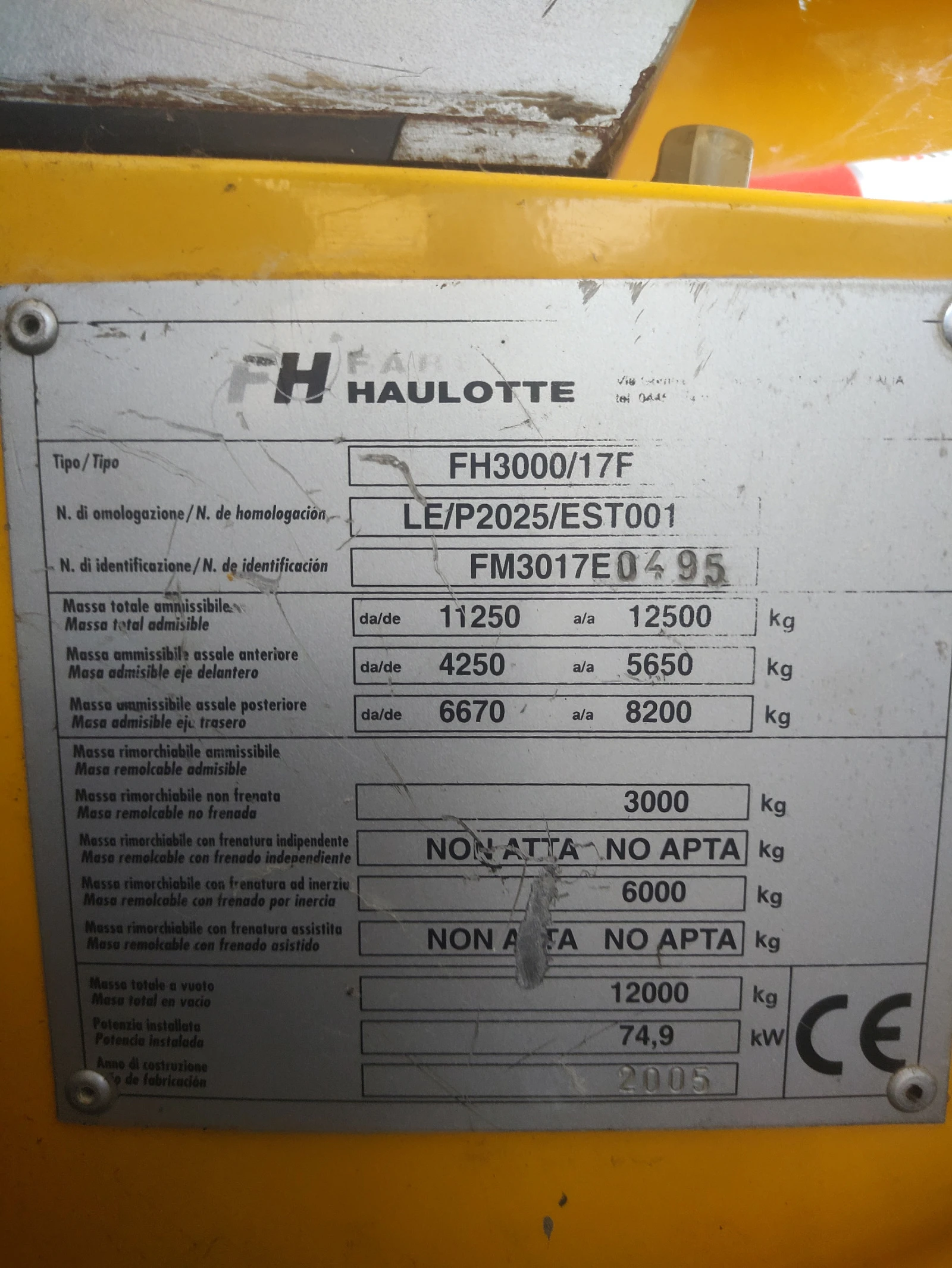 Телескопичен товарач Haulotte FM3017E0495 - изображение 6