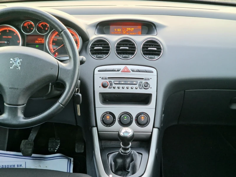 Peugeot 308 1.6HDI* ПАНОРАМА , снимка 14 - Автомобили и джипове - 52805108
