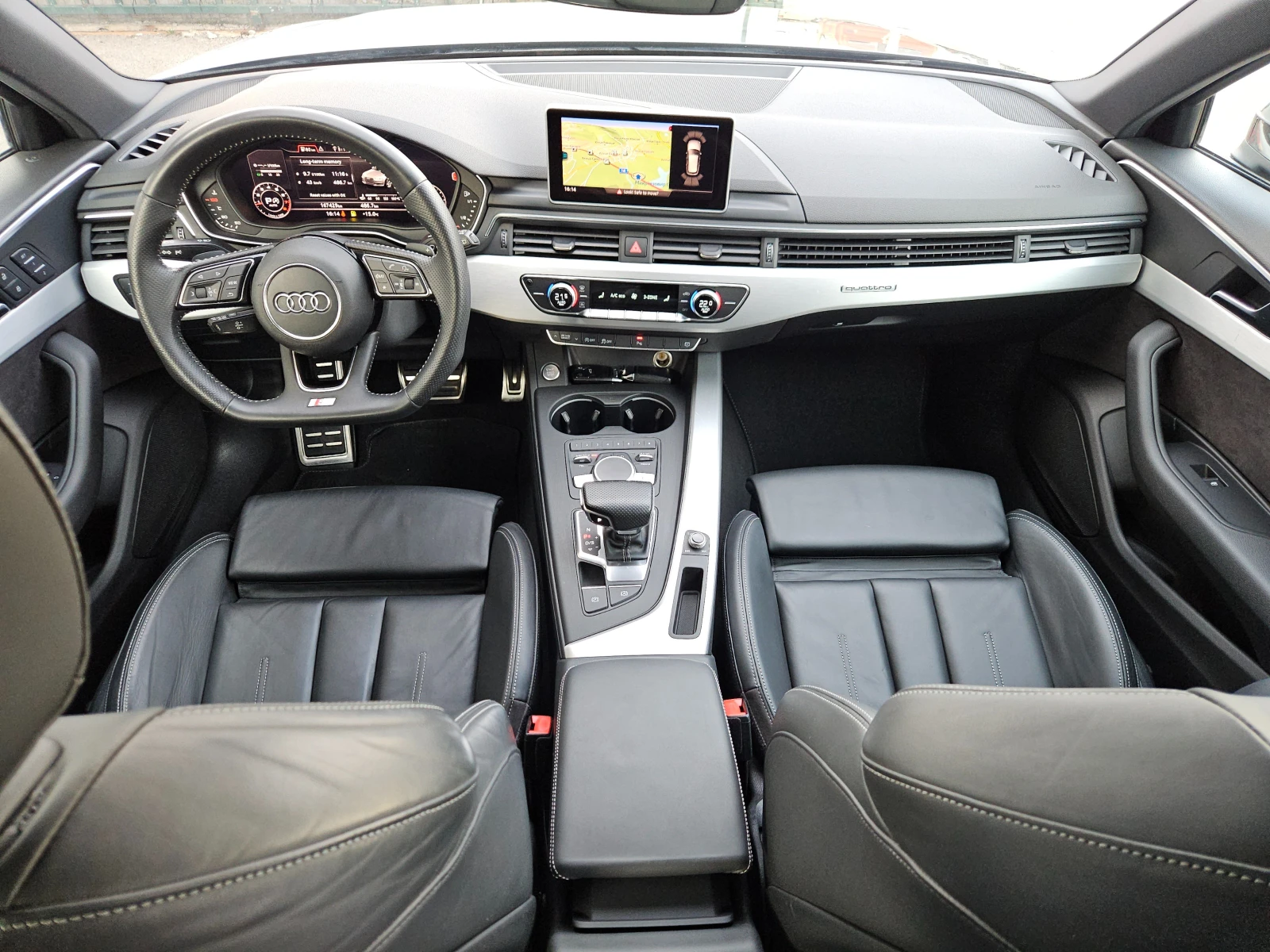 Audi A4 2.0i/Quattro/S-LINE/7��/LED/NAVI/������/EURO 6/��� | Mobile.bg � ����������� 10