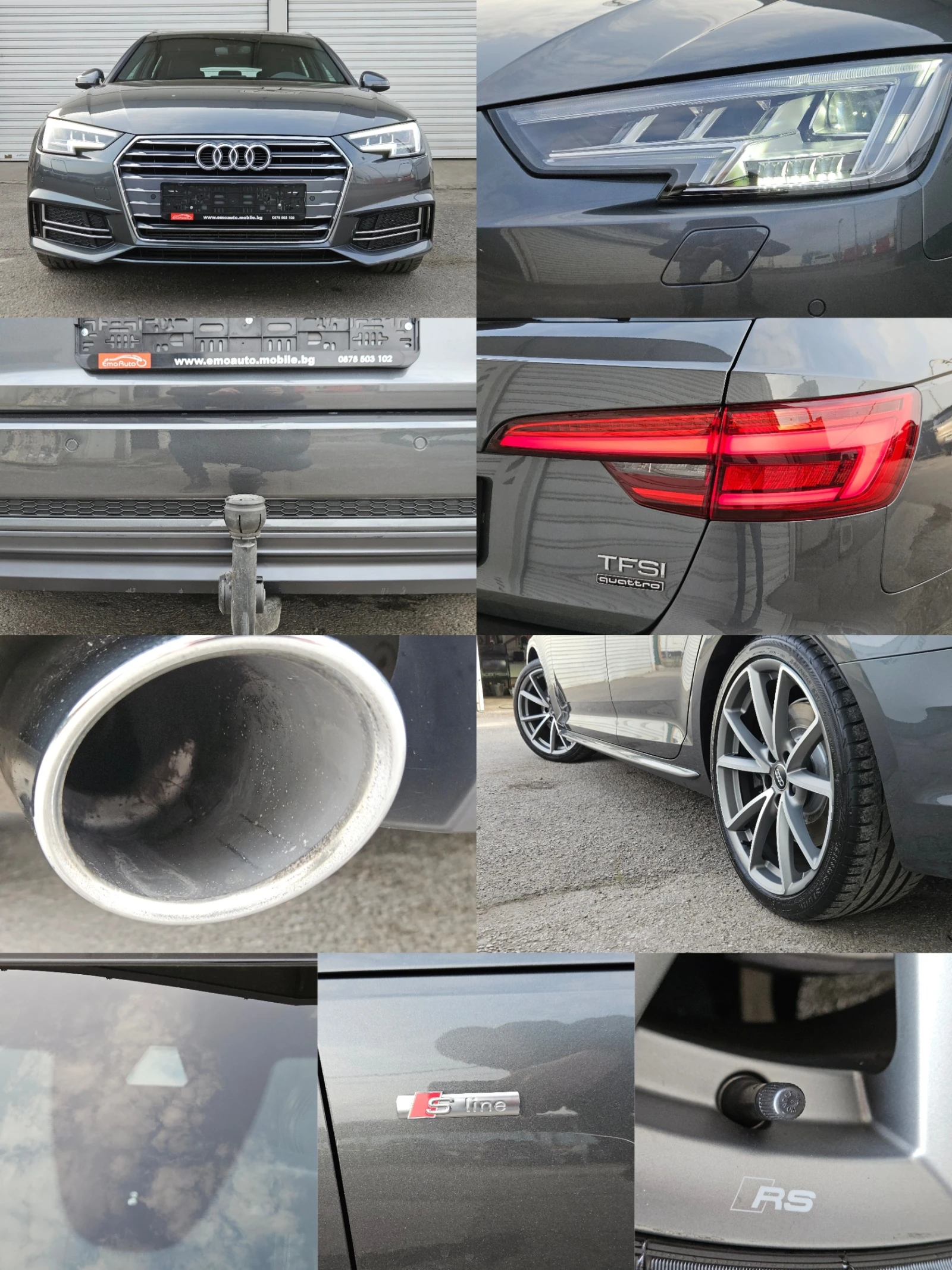 Audi A4 2.0i/Quattro/S-LINE/7��/LED/NAVI/������/EURO 6/��� | Mobile.bg � ����������� 17