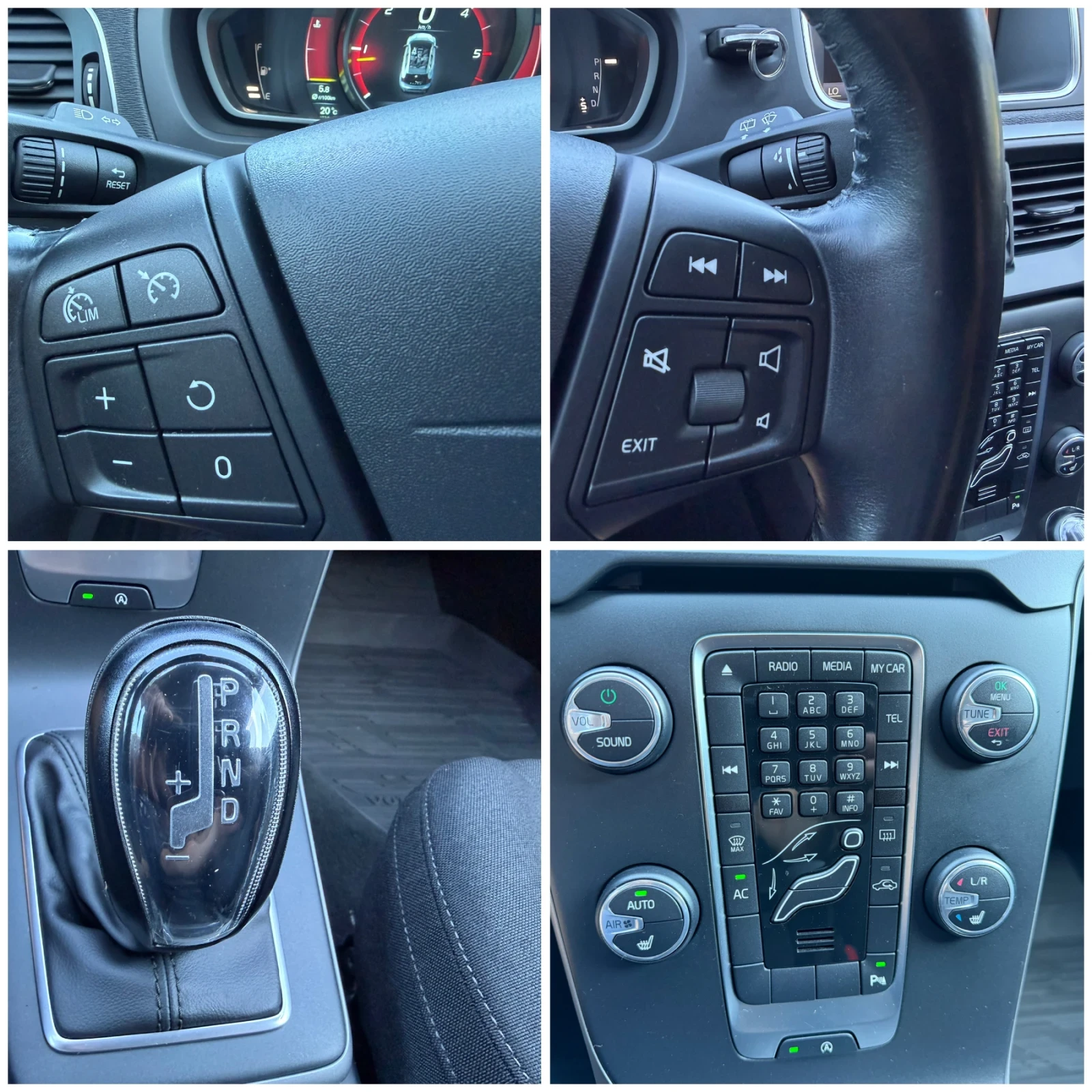 Volvo V40 1.6D* FACE* AUTOMAT* REALNI KM* , снимка 14 - Автомобили и джипове - 54936125