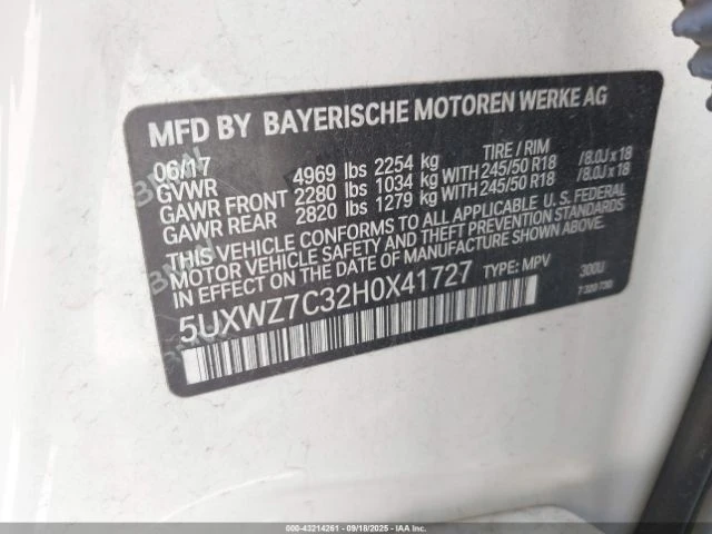 BMW X3 SDRIVE28I 2017 - изображение 9