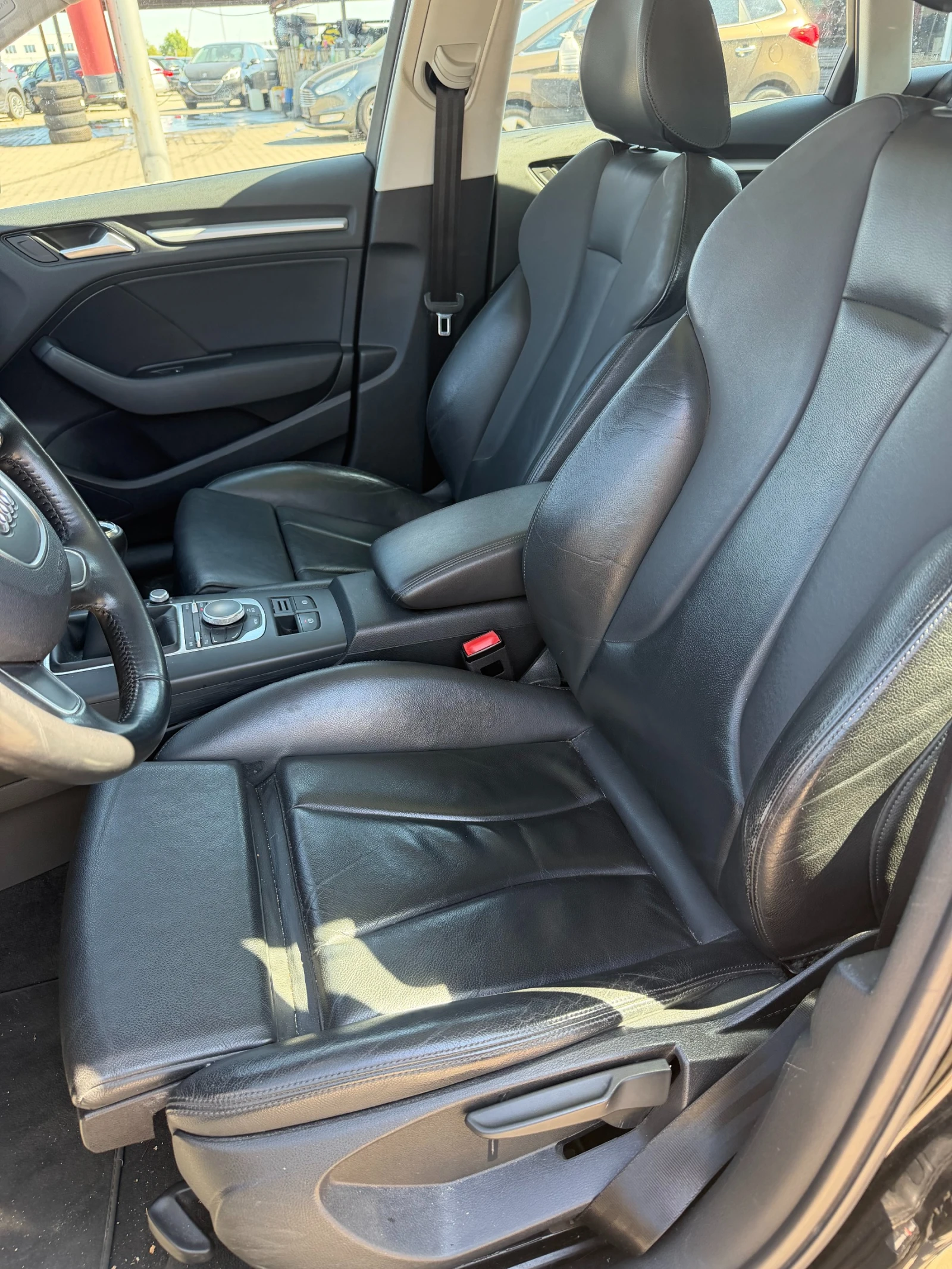 Audi A3 SPORTBACK S-LINE PANORAMA/NAVI/KOJA EURO 6, снимка 13 - Автомобили и джипове - 56130900