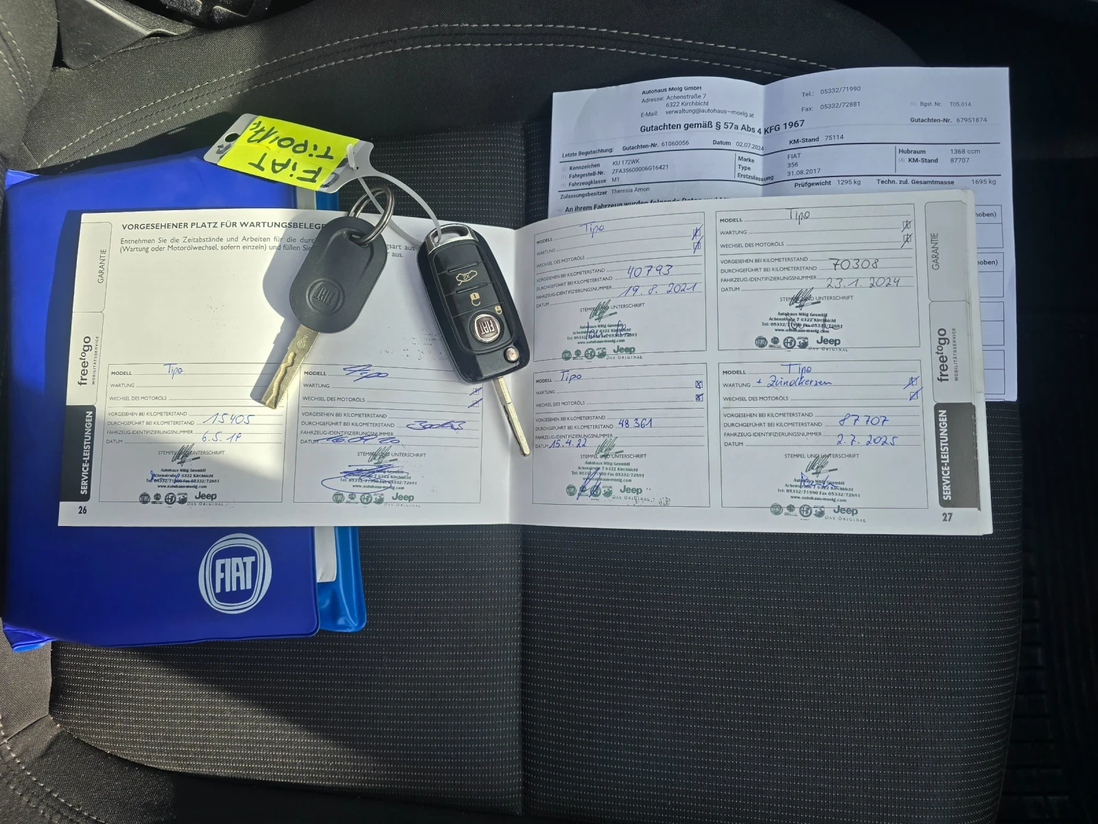 Fiat Tipo 1.4i 95кс EURO 6B 94000 км.!!!, снимка 16 - Автомобили и джипове - 53783990