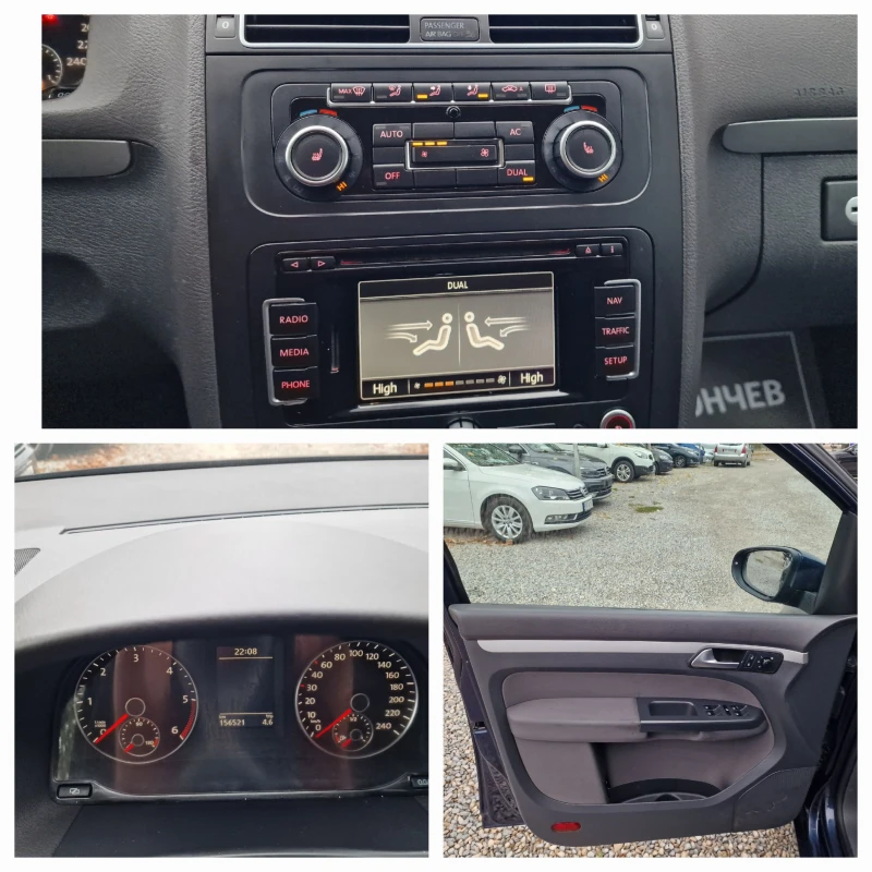 VW Touran 1.6tdi-105k.s-NAVI-EURO5, снимка 14 - Автомобили и джипове - 47981585