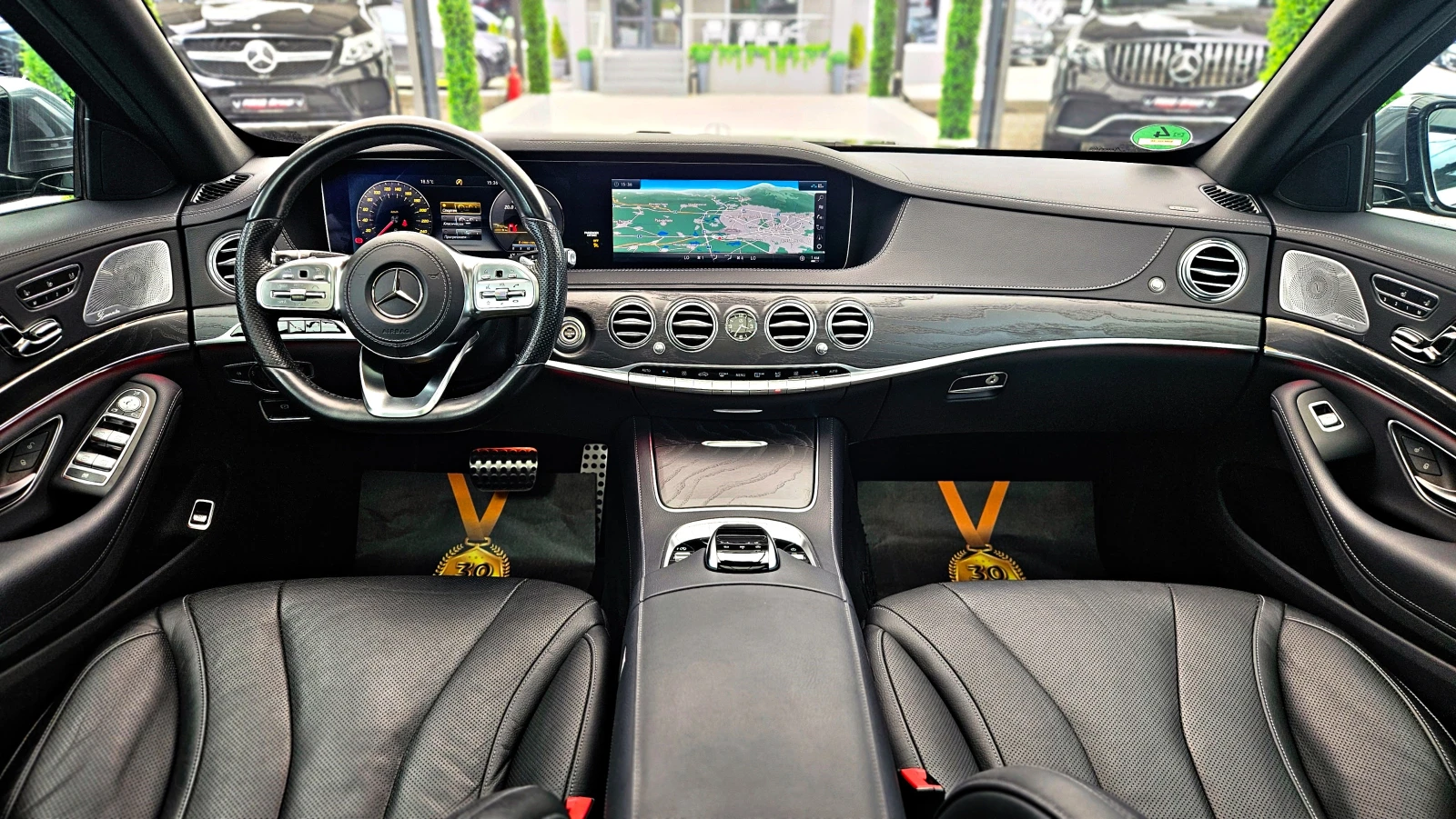Mercedes-Benz S 400 L/AMG/4M/PANO/DISTR/360CAM/HUD/BURMESTER/ОБДУХ/LIZ, снимка 7 - Автомобили и джипове - 54645363