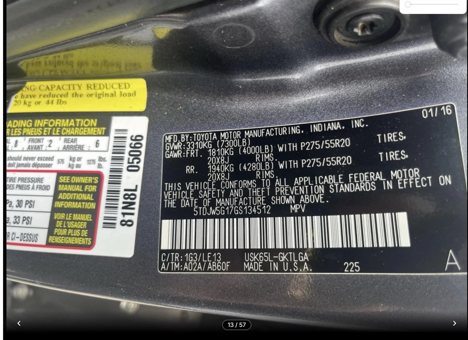 Toyota Sequoia Limited, снимка 16 - Автомобили и джипове - 56742576
