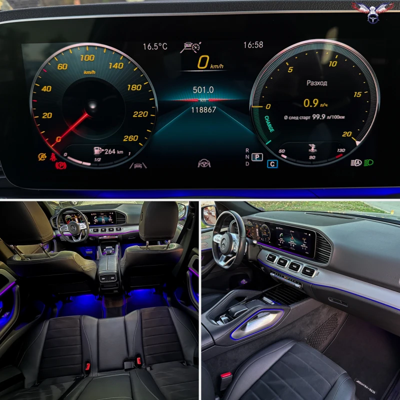 Mercedes-Benz GLE 350 * 350d* 272HP* 4 MATIC* AMG* 118Tkm* , снимка 14 - Автомобили и джипове - 52476213