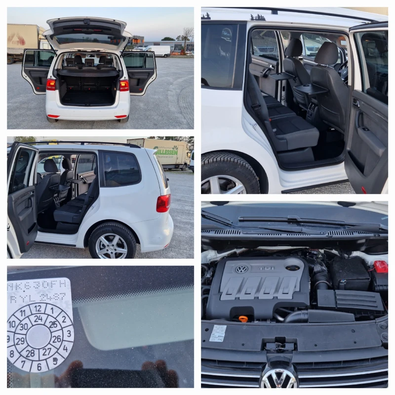 VW Touran 1.6 TDI  Автоматик EU-5, снимка 16 - Автомобили и джипове - 52455032