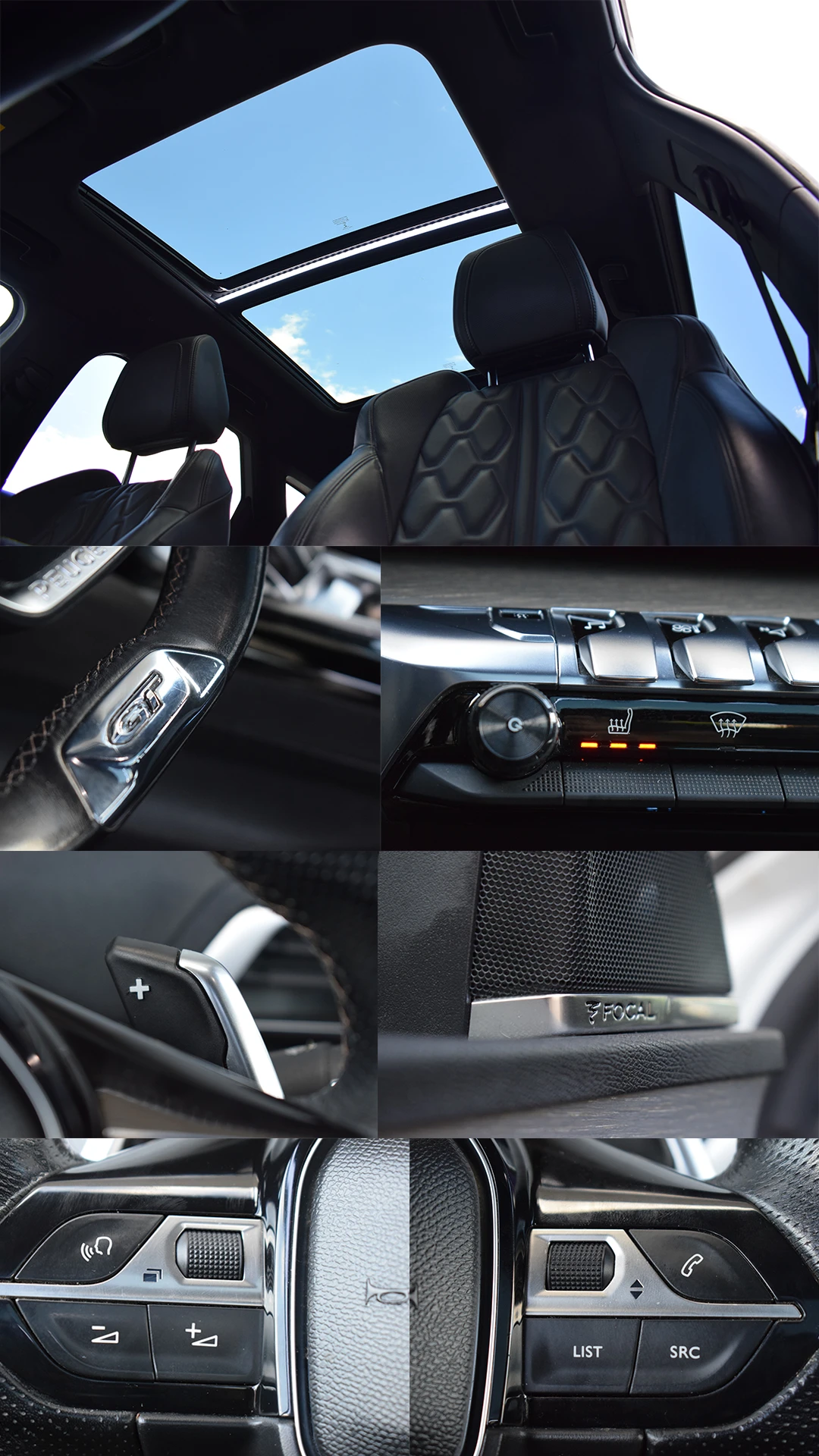 Peugeot 3008 2.0 HDI* GT-LINE* FULL LED* Масаж* FOCAL* Keyless, снимка 14 - Автомобили и джипове - 55743120
