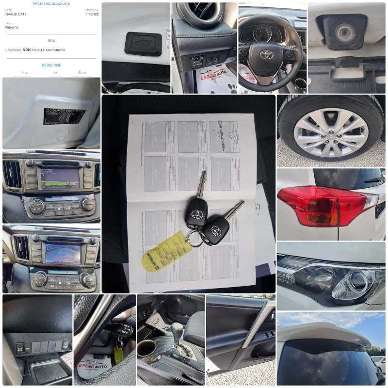 Toyota Rav4 2.2-150к.с АВТОМАТИК, НАВИГАЦИЯ, 4Х4, КАМЕРА, снимка 17 - Автомобили и джипове - 51220904