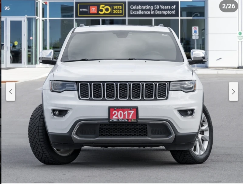 Jeep Grand cherokee LIMITED* 3.6* V6* 8ZF* ПОДГРЕВ* КАМЕРА* КЕЙЛЕС, снимка 4 - Автомобили и джипове - 52936415