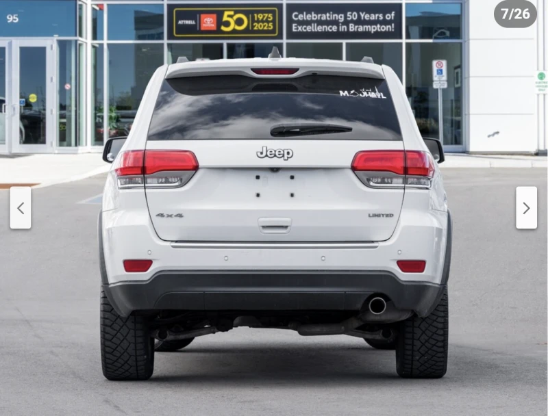 Jeep Grand cherokee LIMITED* 3.6* V6* 8ZF* ПОДГРЕВ* КАМЕРА* КЕЙЛЕС, снимка 5 - Автомобили и джипове - 52936415