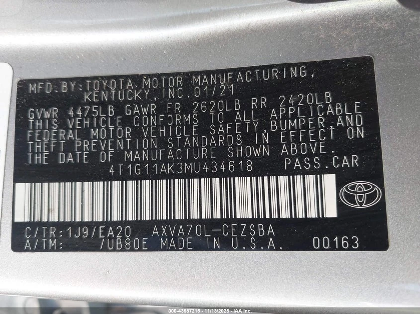 Toyota Camry 2.5l Se - изображение 9