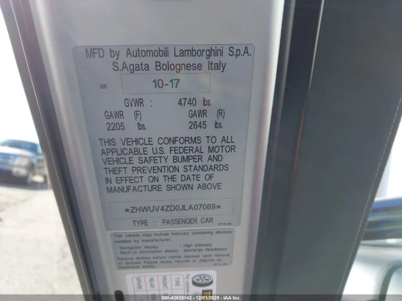 Lamborghini Aventador 6.5L V-12 DOHC, VVT, 729HP All Wheel Drive, снимка 9 - Автомобили и джипове - 52887285