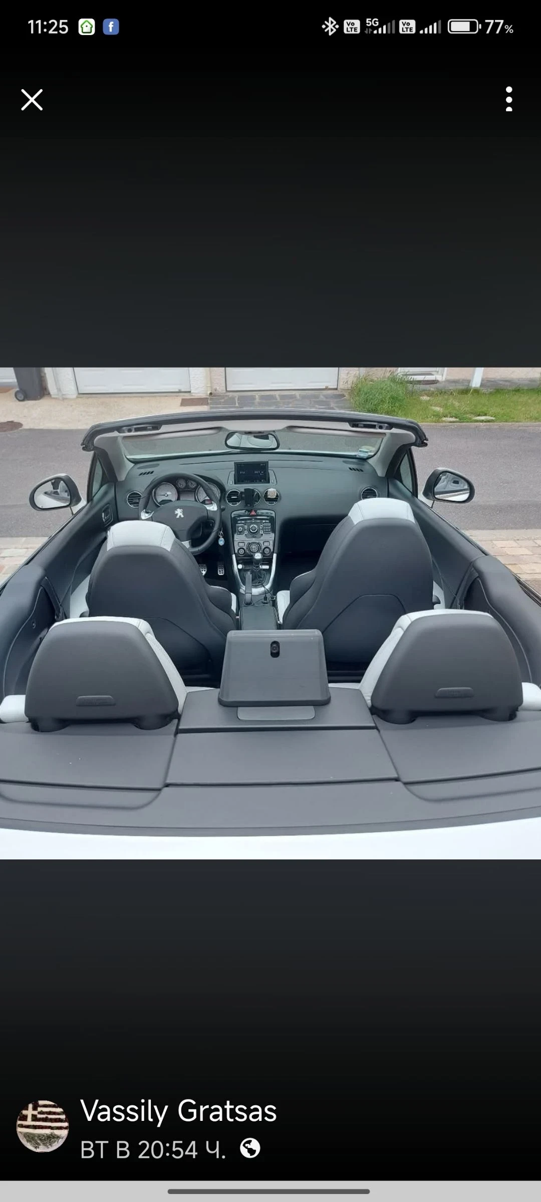Peugeot 308 Кабриолет, снимка 16 - Автомобили и джипове - 54285532