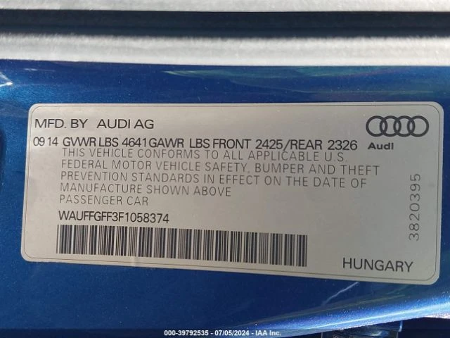 Audi S3 2.0T PREMIUM PLUS, снимка 9 - Автомобили и джипове - 47424967