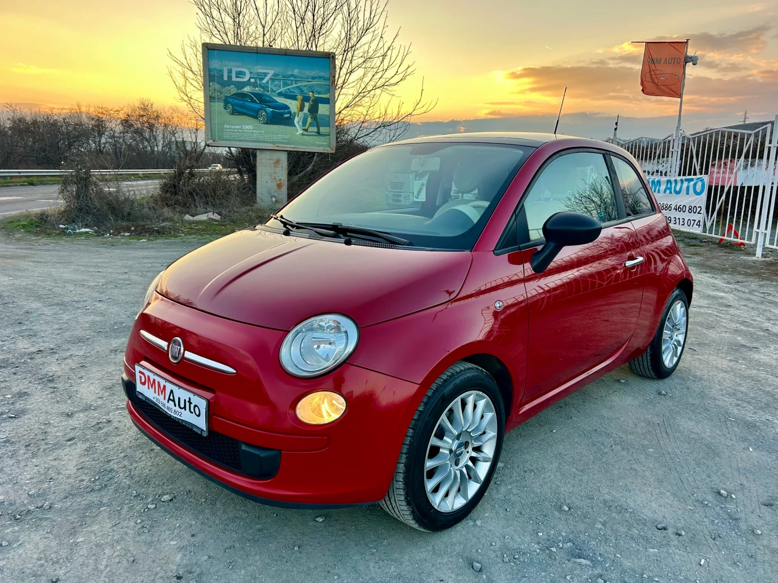 Fiat 500 ПАНОРАМА/ КОЖА / ИТАЛИЯ/ ЕВРО5J / СЕРВИЗНА ИСТОРИЯ | Mobile.bg — изображение 1