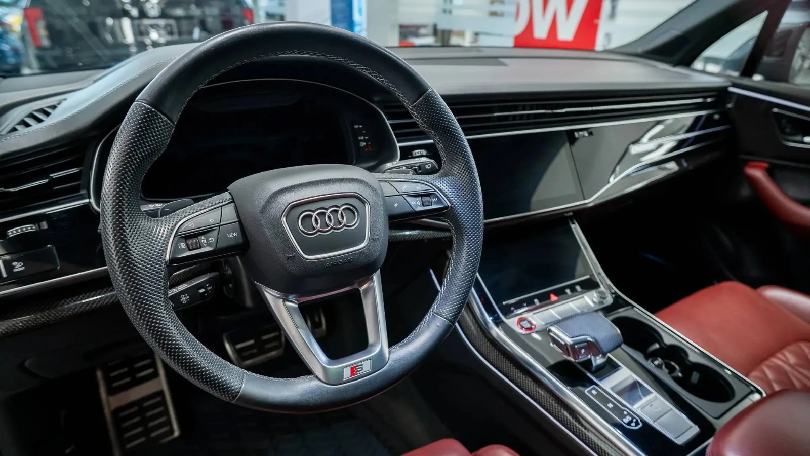 Audi SQ7 4.0 V8 BITURBO/PANO/QUATTRO/RED LEATHER/��������� | Mobile.bg � ����������� 11