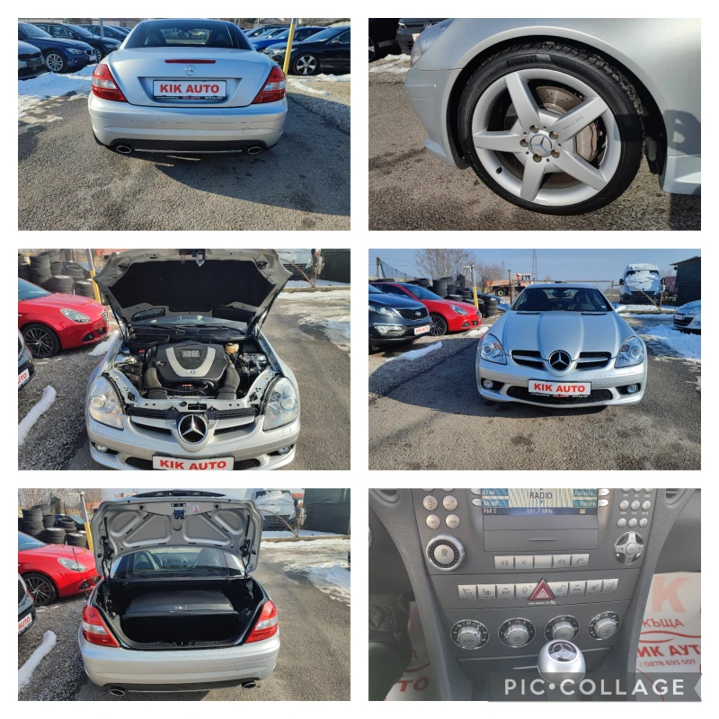 Mercedes-Benz SLK 350AMG-272ks-АВТОМАТ-КОЖА-ПОДГРЕВ-ОБДУХВАНЕ, снимка 17 - Автомобили и джипове - 48497715