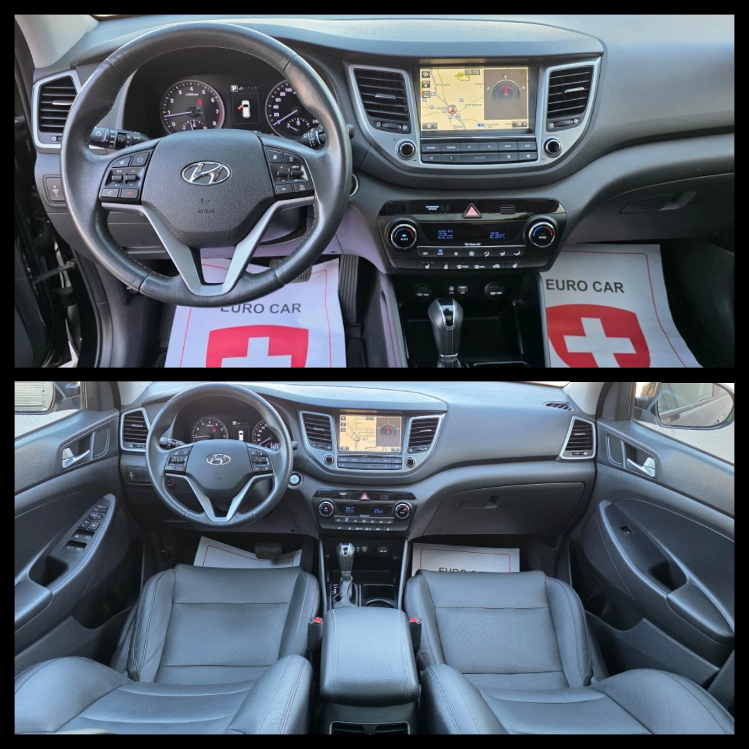 Hyundai Tucson 1.6 T.GDI * AVTOMAT* * 4WD* * VERTEX* * ШВЕЙЦАРИЯ, снимка 11 - Автомобили и джипове - 55197648