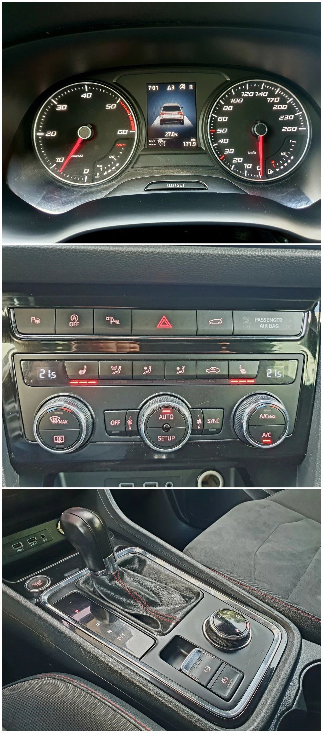 Seat Ateca FR 2.0 TDI 4x4 АВТОМАТИК 360-КАМЕРА LED NAVI, снимка 14 - Автомобили и джипове - 55429797