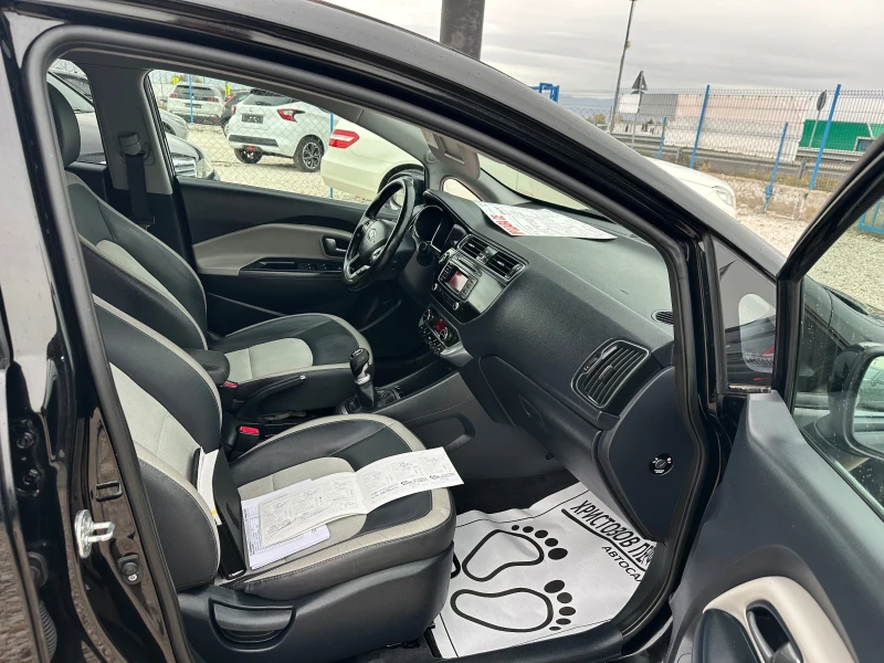 Kia Rio 1.4 CRDI, КОЖА, ПОДГРЕВ, ЕВРО 6, ФЕЙС, ТОП!!!, снимка 14 - Автомобили и джипове - 52188209