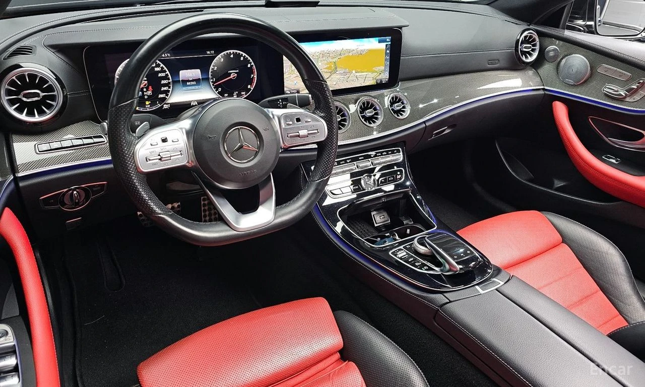Mercedes-Benz E 450 4MATIC* COUPE* CARBON* BURMESTER* HEAD-UP* 360 CAM, снимка 11 - Автомобили и джипове - 54372375