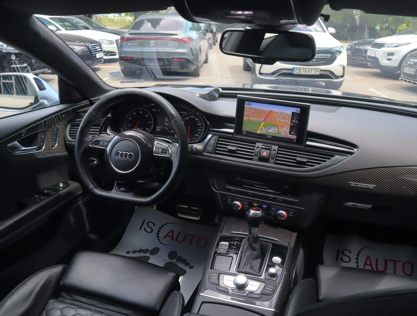 Audi Rs7 4.0TFSI/MTM/Carbon/Керамика/HuD/Exclusive/Bose, снимка 8 - Автомобили и джипове - 55055217