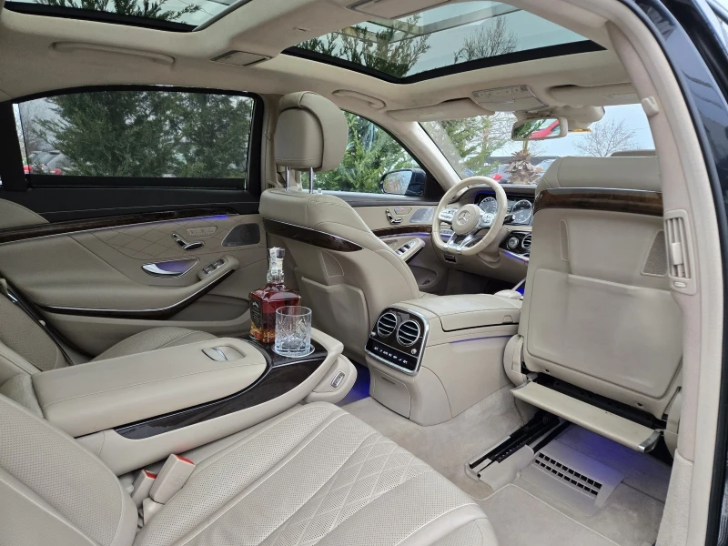 Mercedes-Benz S 550 AMG LINE/LONG/PANO/BURMESTER/DISTR/360/MASSAGE/4x4, снимка 14 - Автомобили и джипове - 53204563