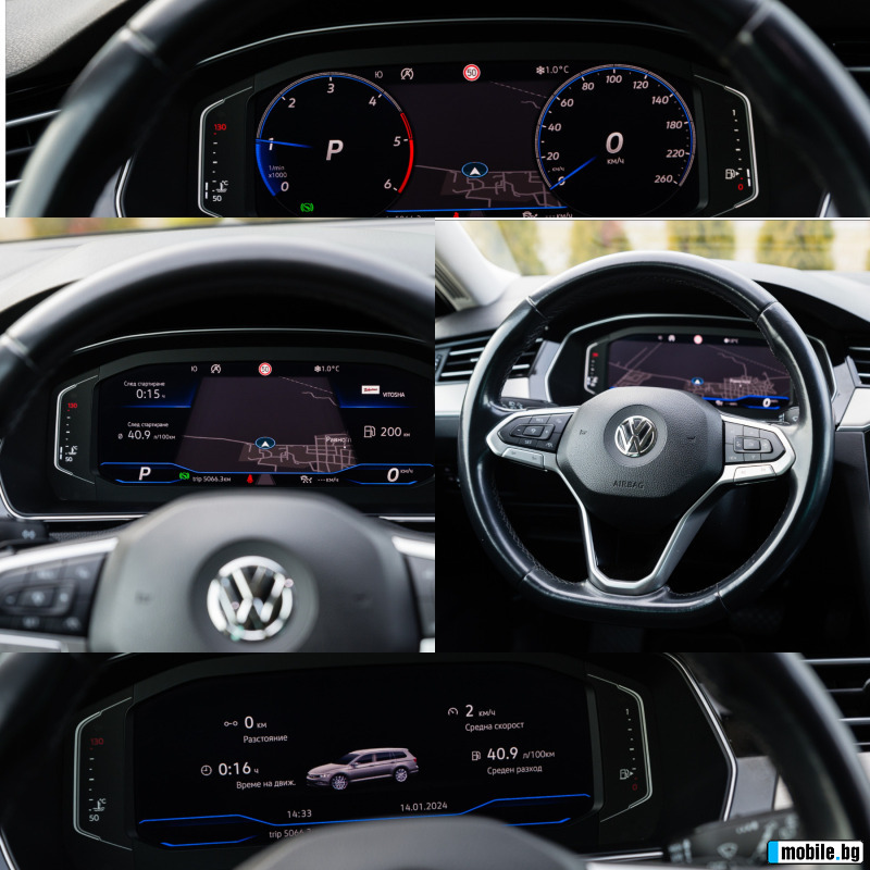 VW Passat 2.0TDI 190k.s. I.Q. Led Matrix Digital cokpit, снимка 12 - Автомобили и джипове - 46949868