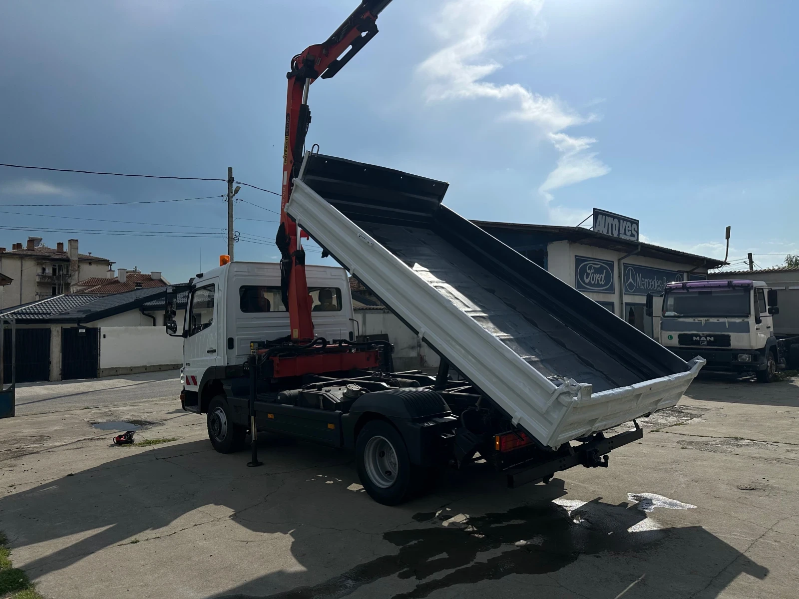 Mercedes-Benz Atego 815* Palfinger7001+ радио* Климатик* ТОП, снимка 5 - Камиони - 54359946