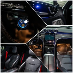 Mercedes-Benz C 43 AMG 4MATIC LED NAVI ПАНО BURM HUD ЛИЗИНГ 100%, снимка 16