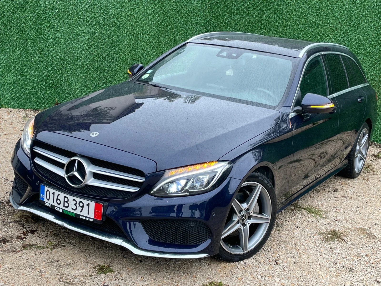 Mercedes-Benz C 220 AMG/ПАНО/360CAM/9G/FULL LED/НОВИ ГУМИ/Мъртва зона, снимка 1