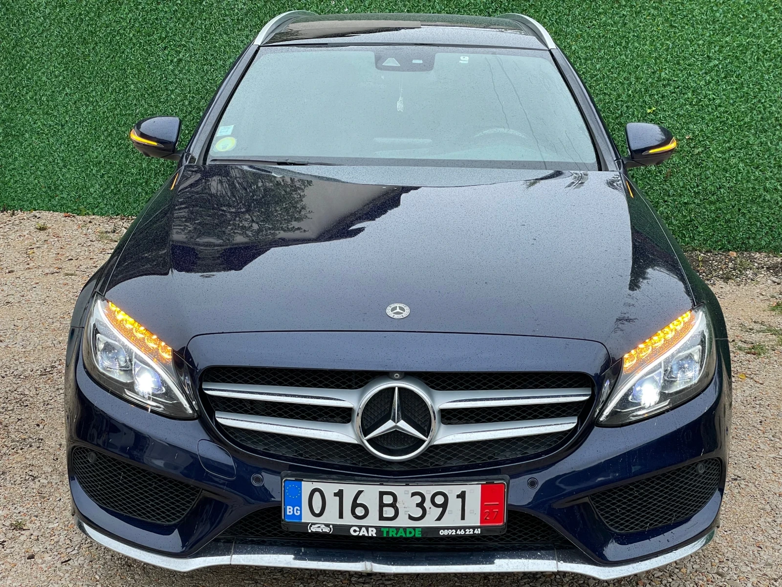 Mercedes-Benz C 220 AMG/ПАНО/360CAM/9G/FULL LED/НОВИ ГУМИ/Мъртва зона - изображение 2