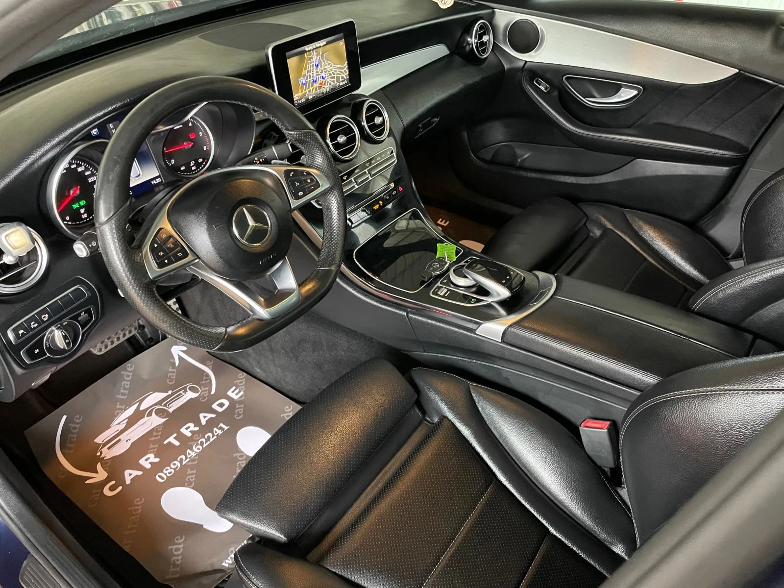 Mercedes-Benz C 220 AMG/ПАНО/360CAM/9G/FULL LED/НОВИ ГУМИ/Мъртва зона - изображение 9