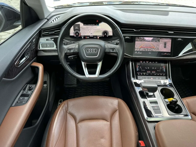 Audi Q8 55TFSI S-line/PROGRESSIVE/85хил.км/360/Пано/Обдух, снимка 15 - Автомобили и джипове - 49351219