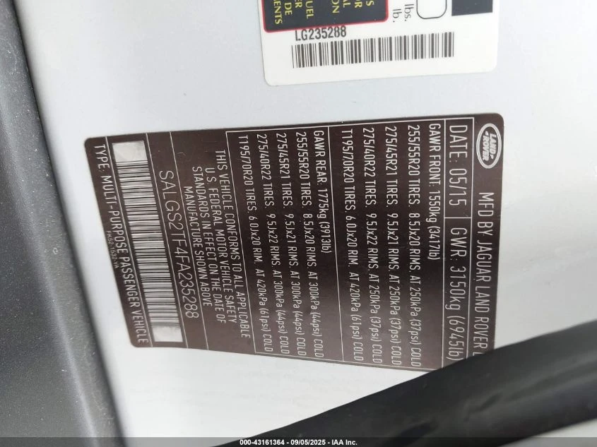 Land Rover Range rover 5.0L V-8 DI, DOHC, VVT, SUPERCHARGER, 510HP 4X4 | Mobile.bg   14