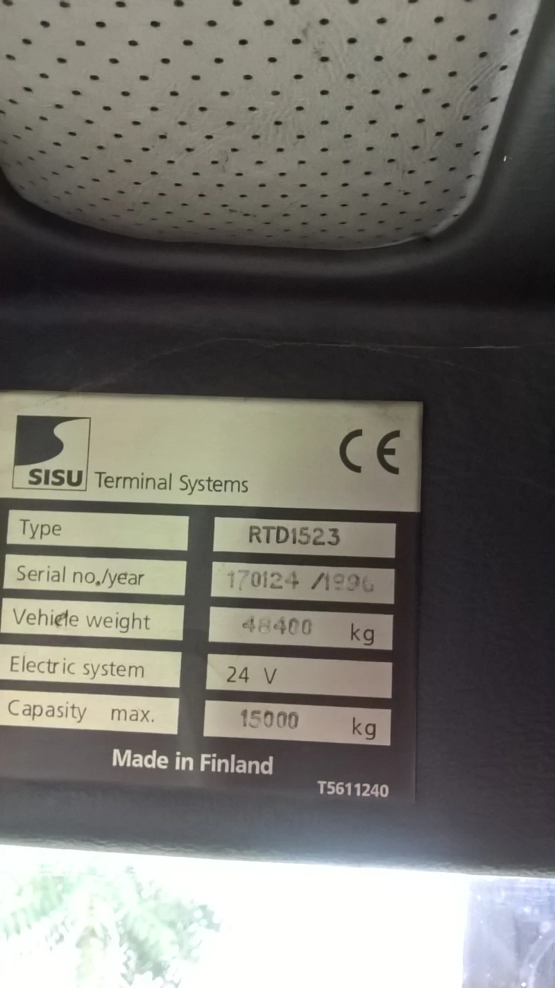 Телескопични товарачи Друга SISU RTD 1523, снимка 2 - Индустриална техника - 49254783