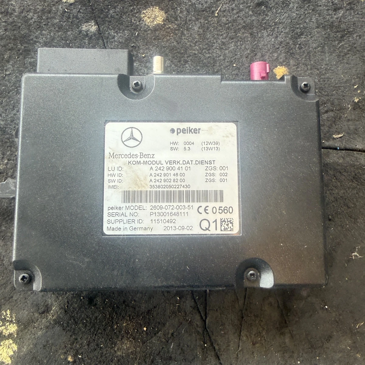 Управляващ модул за телефон и телематика за Mercedes W212 Facelift A2429004101-1
